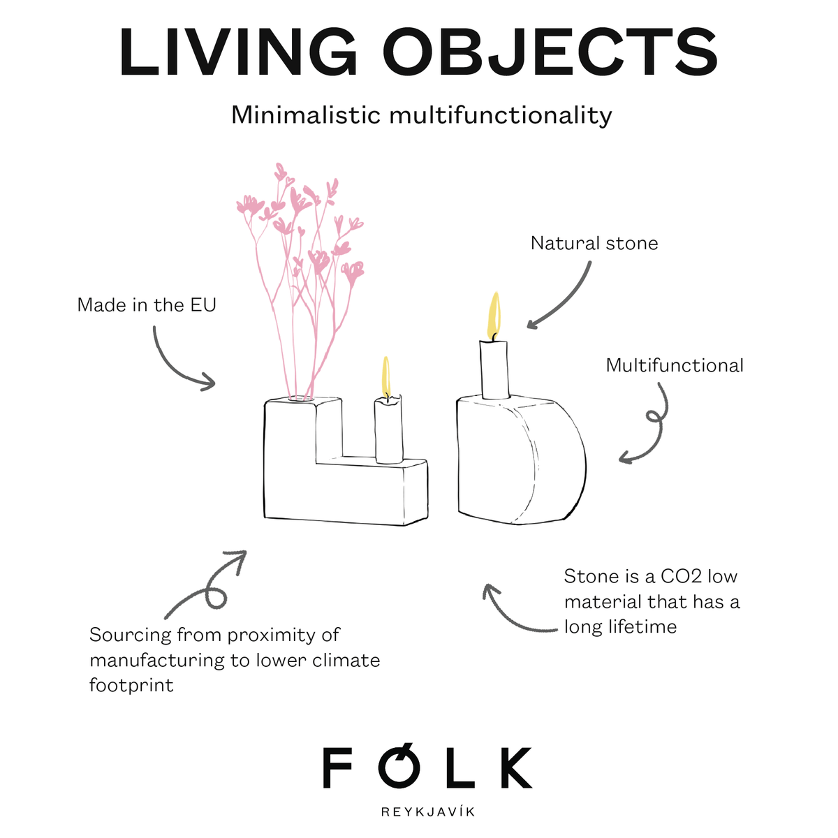 Living Objects nr. 5 - White - FÓLK Reykjavik