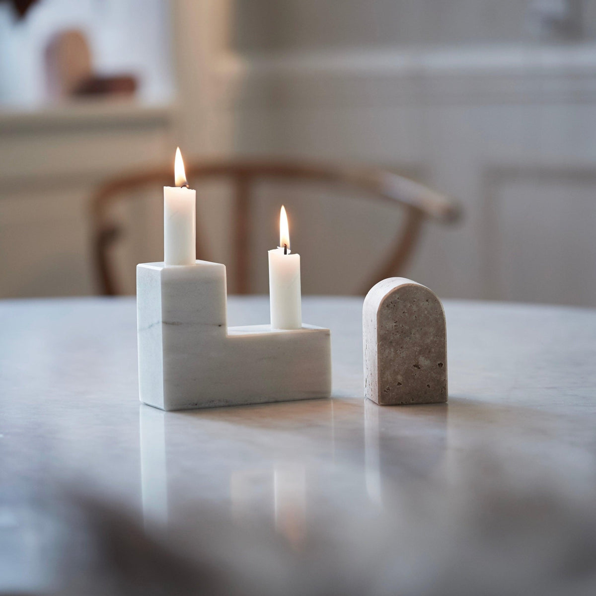 The Living Objects nr. 10 - Travertine Tealight - FÓLK Reykjavik