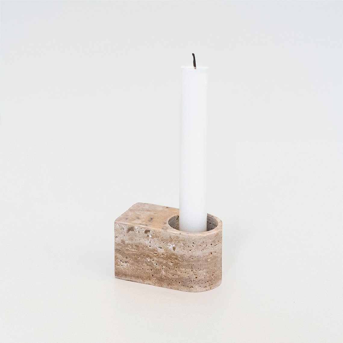 The Living Objects nr. 10 - Travertine Tealight - FÓLK Reykjavik